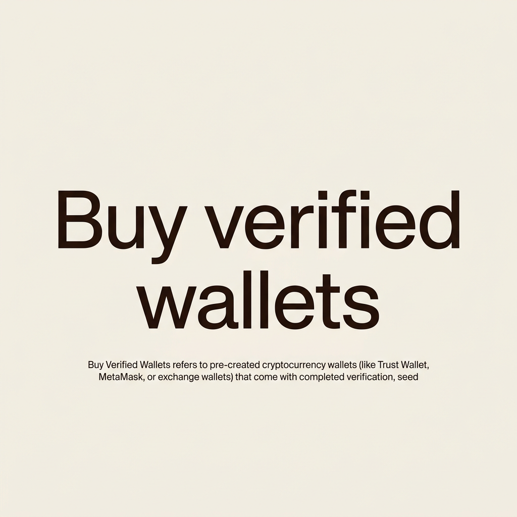 Buy verified wallets