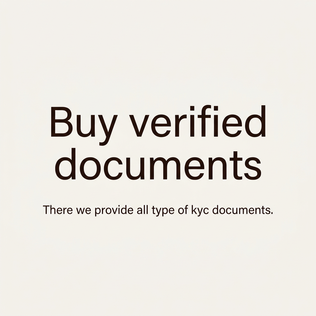 Buy verified documents